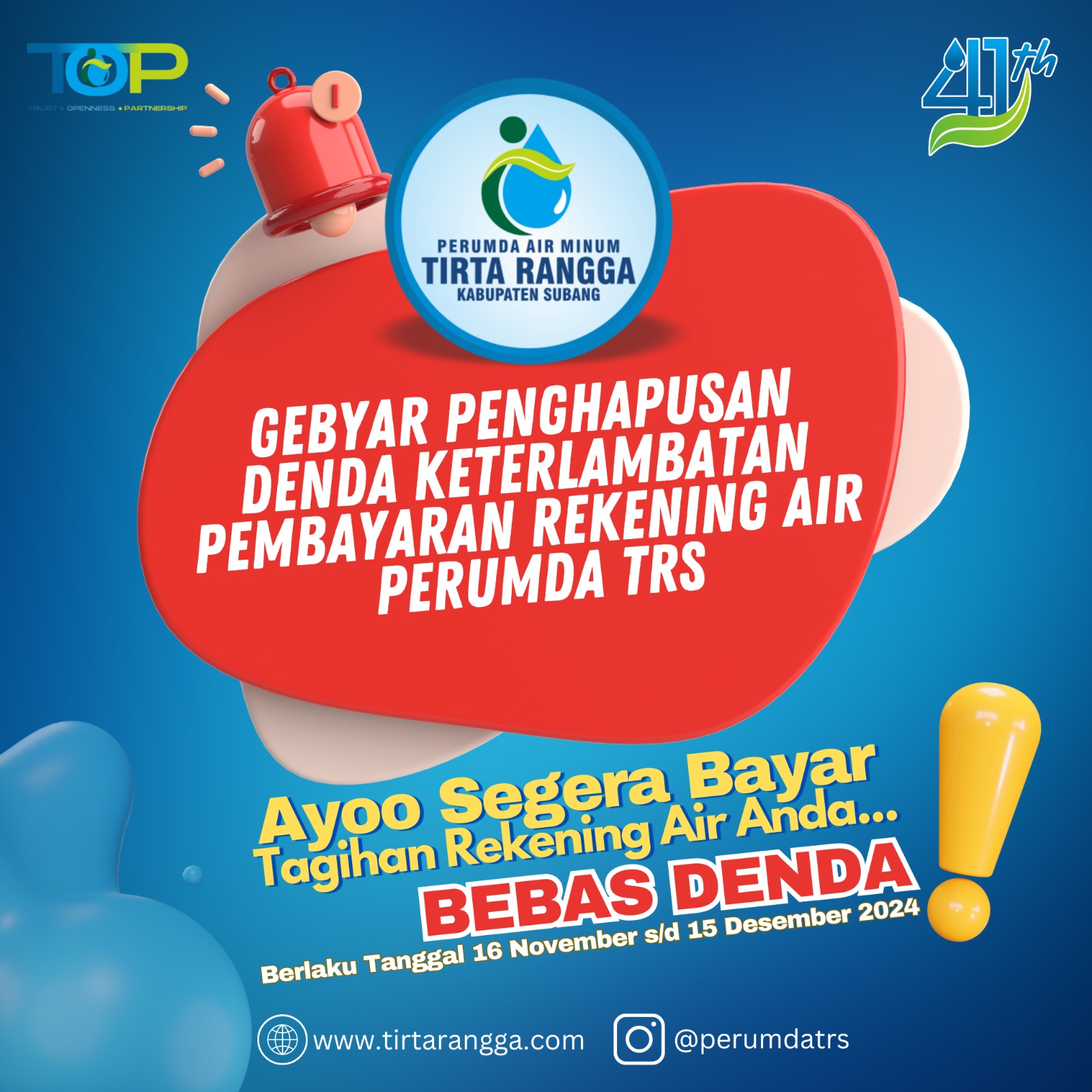 PROMO PENGHAPUSAN DENDA REKENING AIR