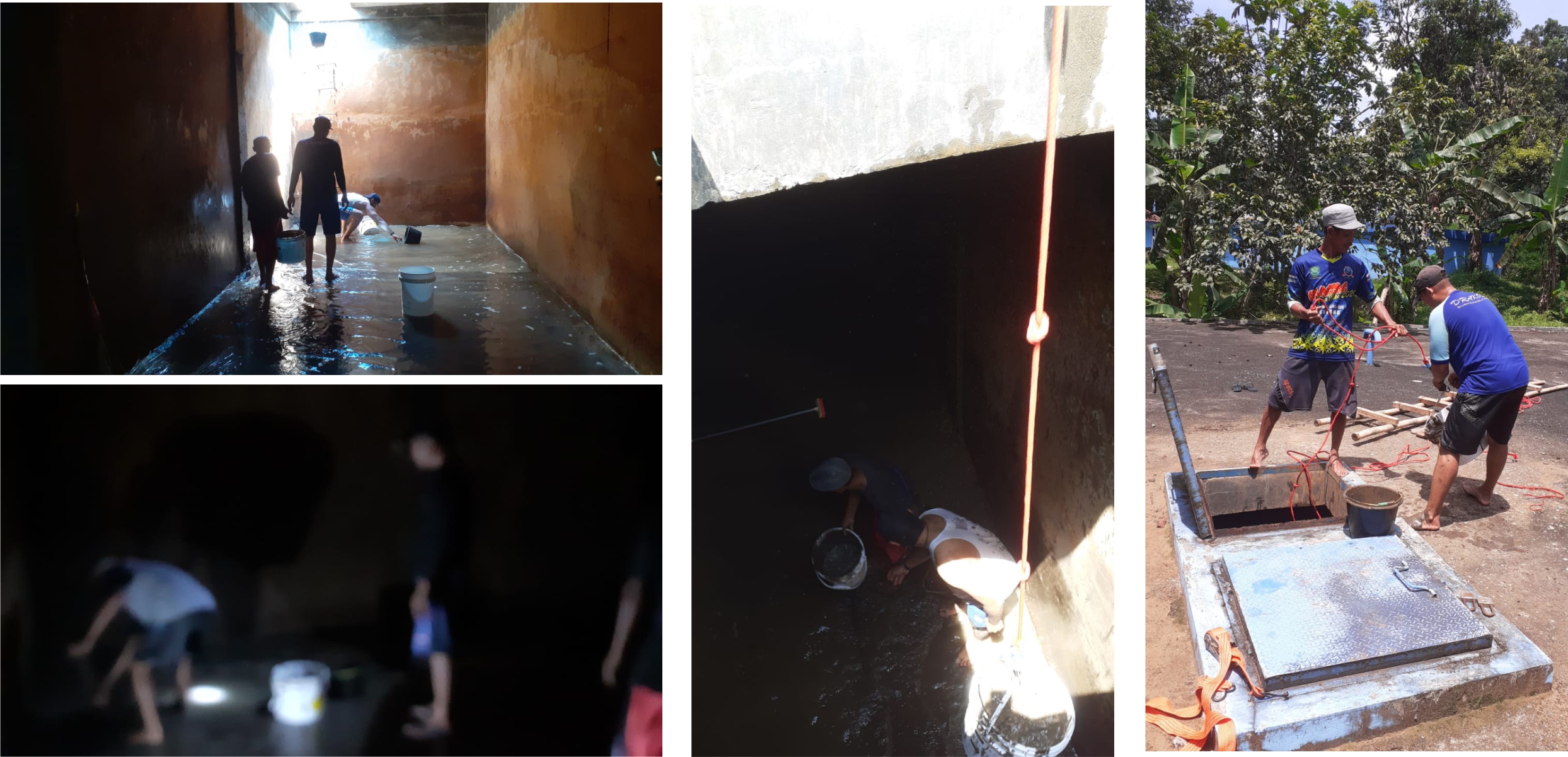 Pengurasan Reservoir Cabang Subang Kota yang menyebabkan pendisitribusian air ke Pelanggan Terganggu