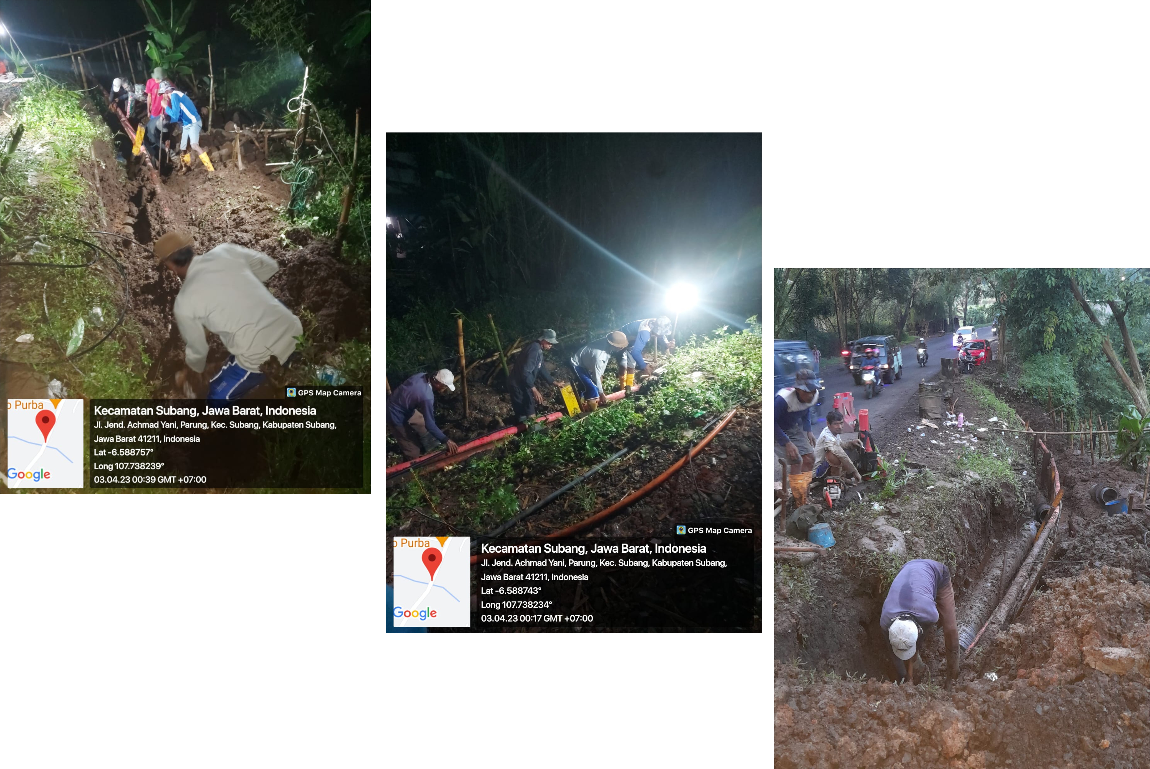Perbaikan Pipa Transmisi Diameter 300 Cabang Subang Kota