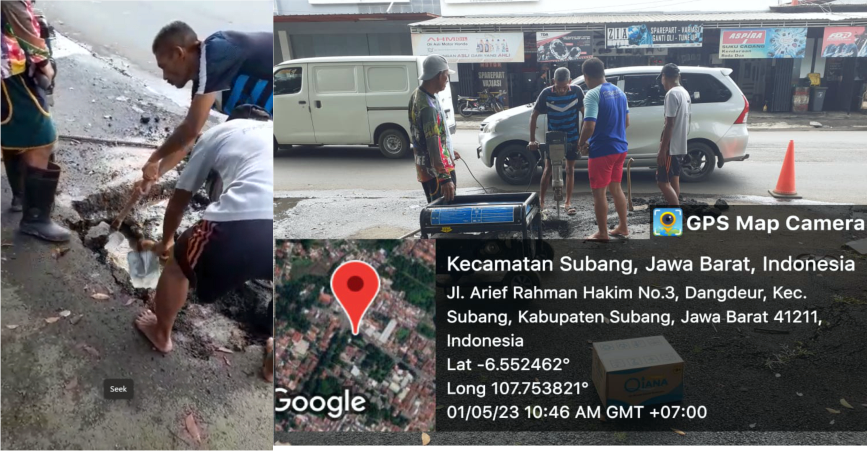 Perbaikan Pipa Distribusi Wilayah Tegal Kalapa Subang